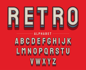 Retro Alphabet