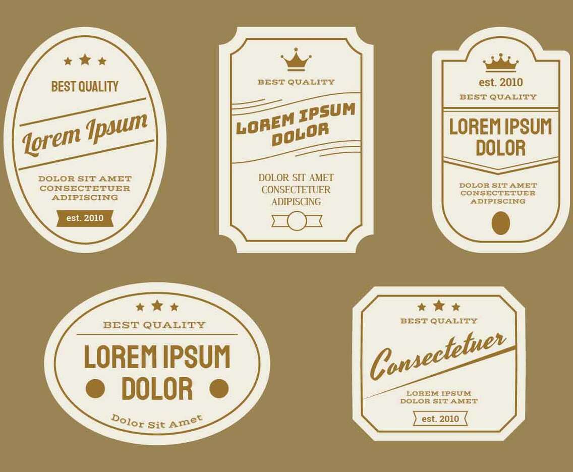 Retro Label Vector Illustration