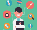 Colorful Doctor And Healthcare Stuff