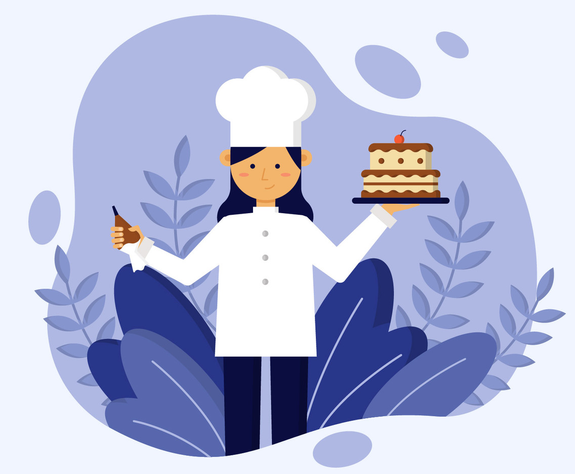 Female Chef Vector