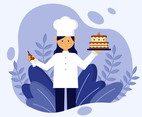 Female Chef Vector