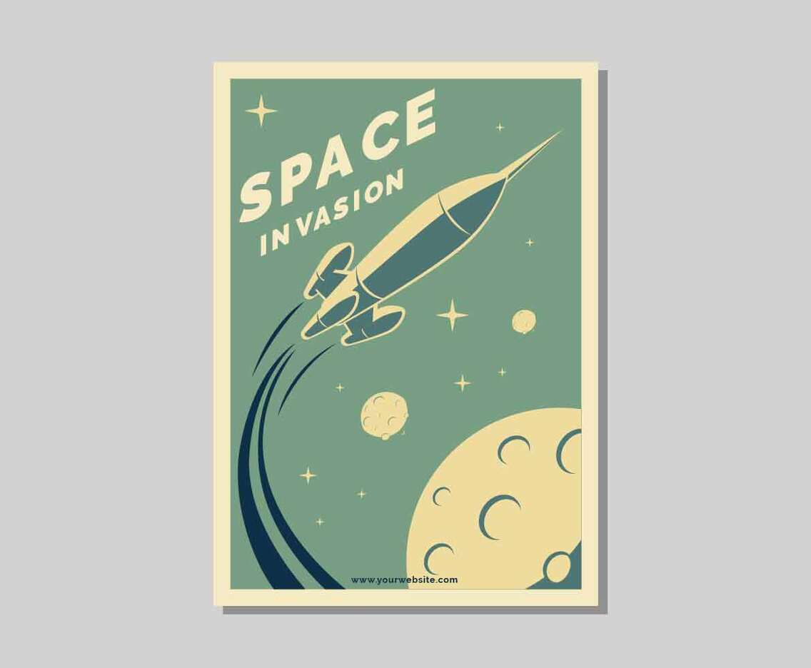 Retro Poster Vector Illustration