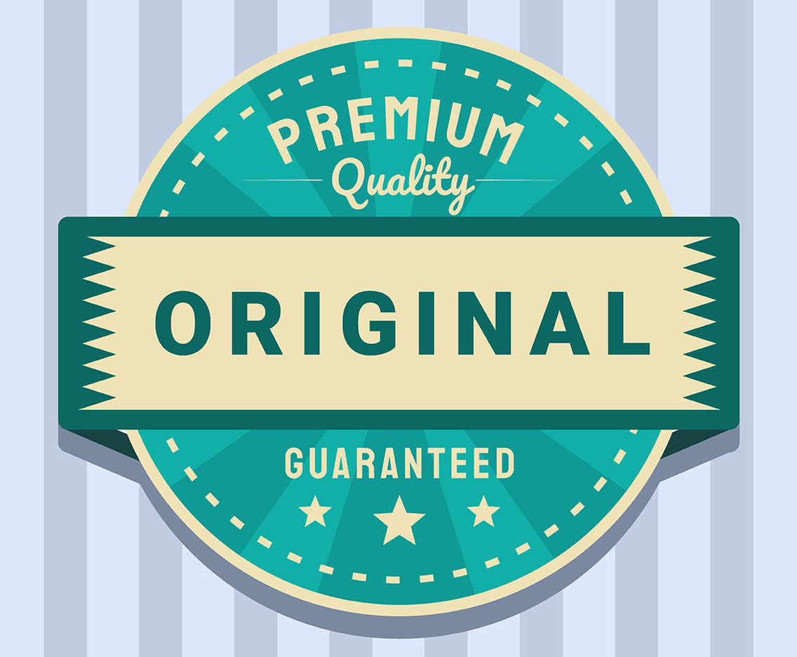 Retro Label on Striped Background