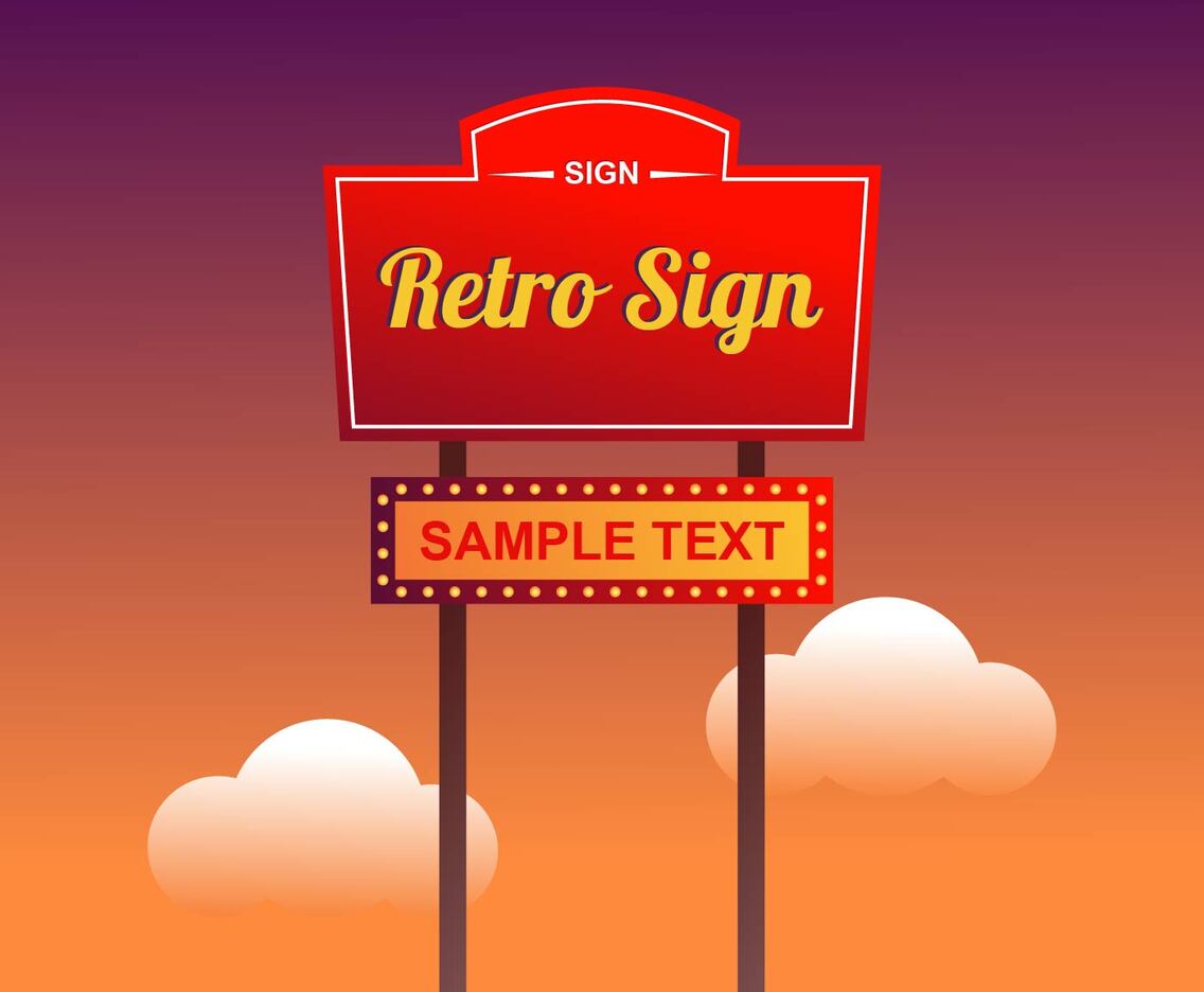 Awesome Retro Sign