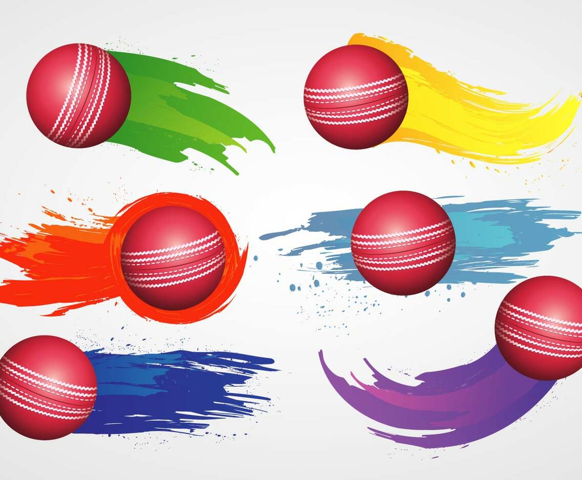Cricket Ball Vector