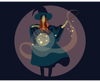 Wizard Girl Vector