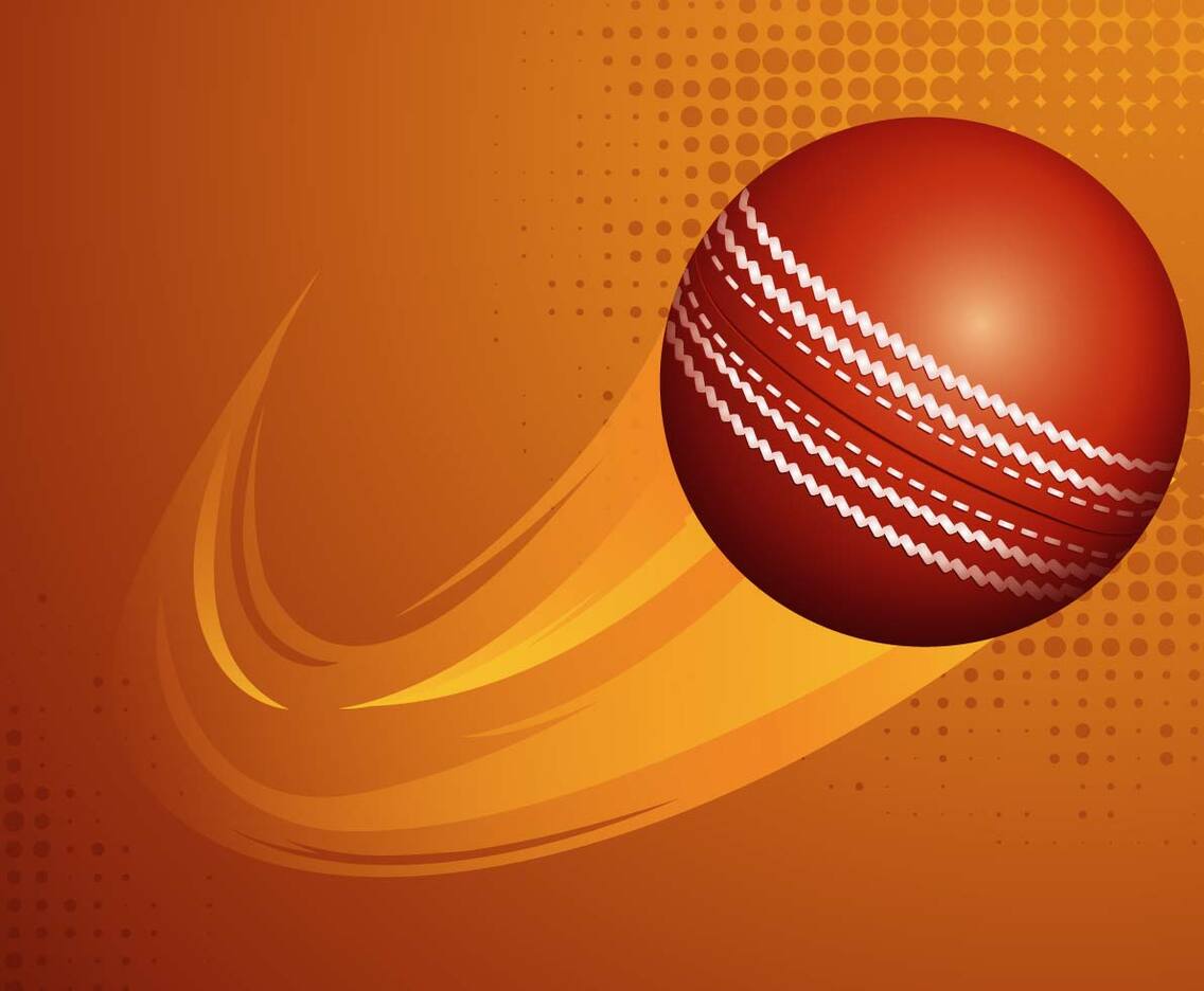 Cricket Ball Vector Illustration