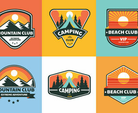 Retro Badge Vector Pack