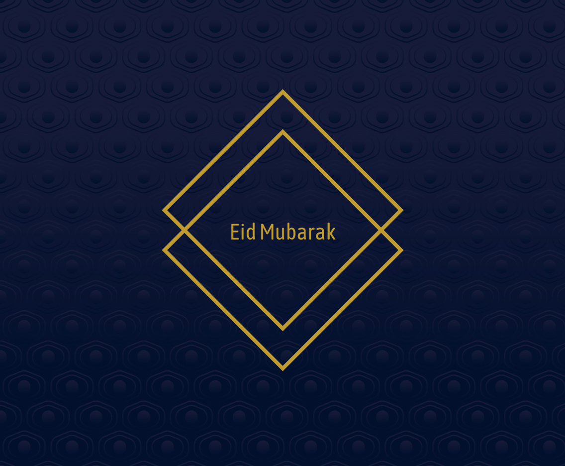 Geometric Frame Eid Mubarak