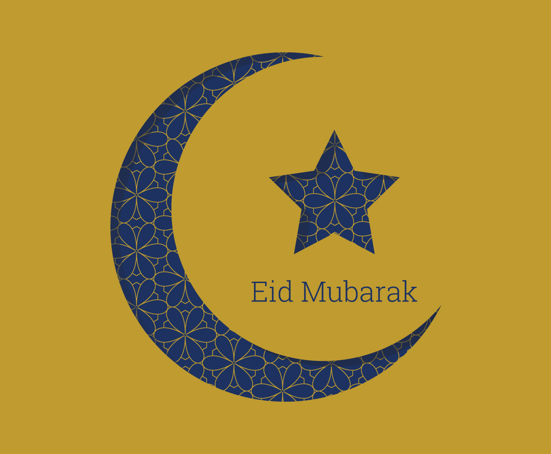 Eid Mubarak Moon Design