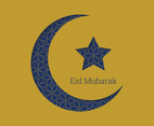 Eid Mubarak Moon Design