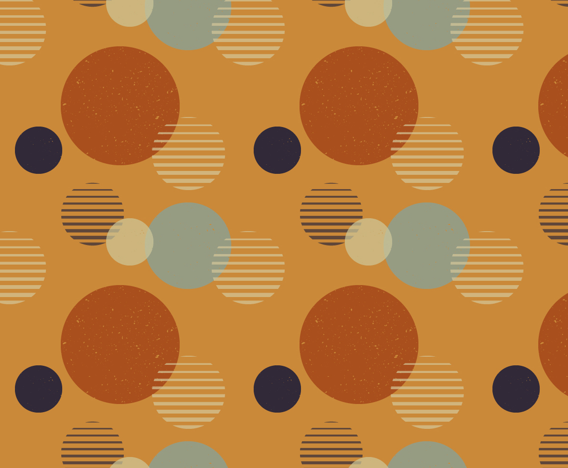 Abstract Dots Retro Pattern