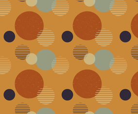 Abstract Dots Retro Pattern
