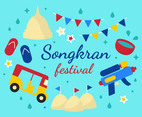 Thailand Songkran Festival Vector