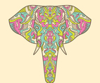 Painted elephant
