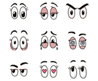 Cartoon Colorful Eyes