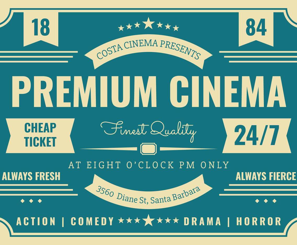 Beautiful Retro Poster Vector