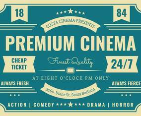 Beautiful Retro Poster Vector