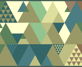 Triangle Retro Pattern Vector