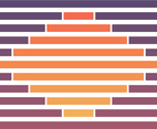 Geometric Sunset Color Background