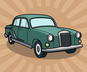 Retro Car Vector