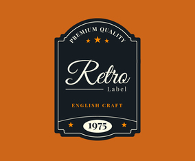 Retro Label Template