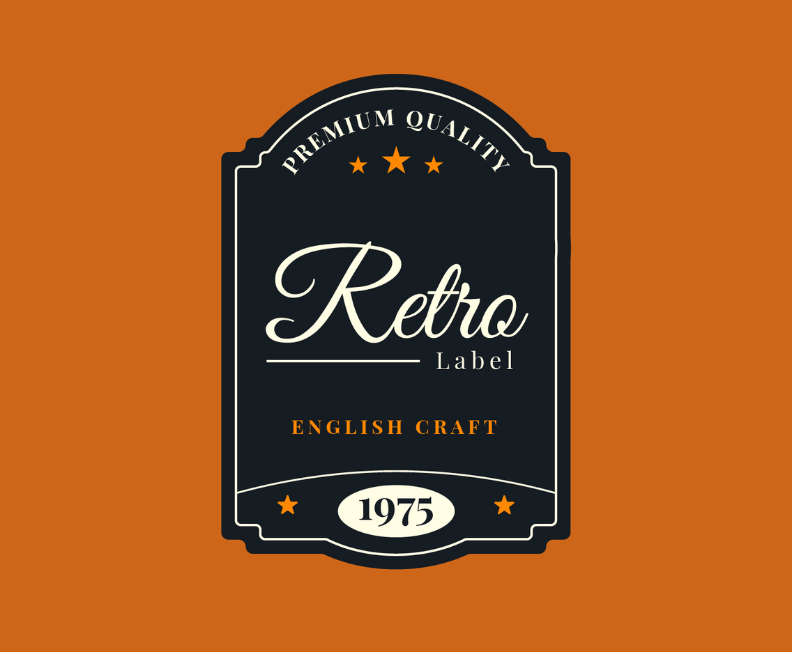 Retro Label Template