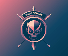 Zombie Head Retro Badge