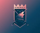 Dire Wolf Retro Badge