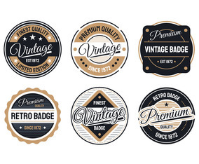 Retro Badge Collection