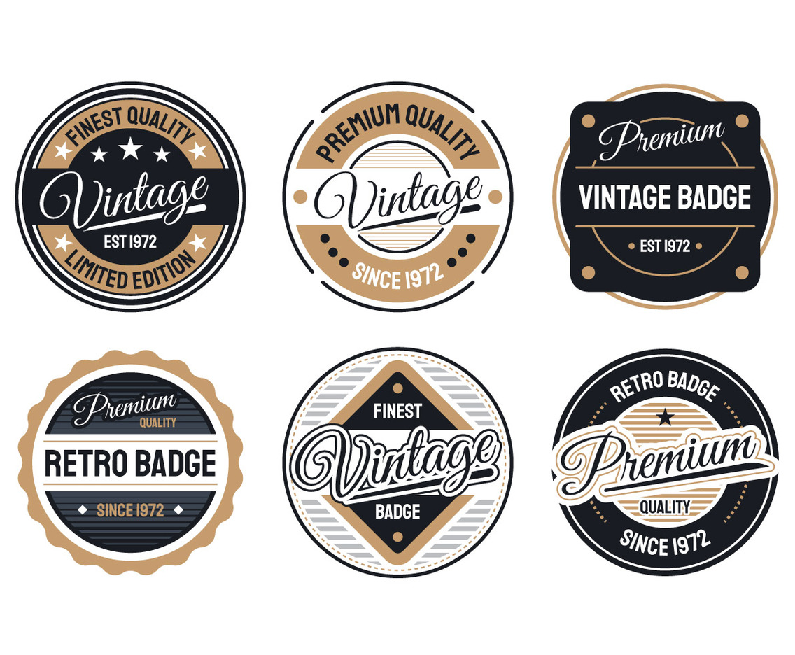 Retro Badge Collection