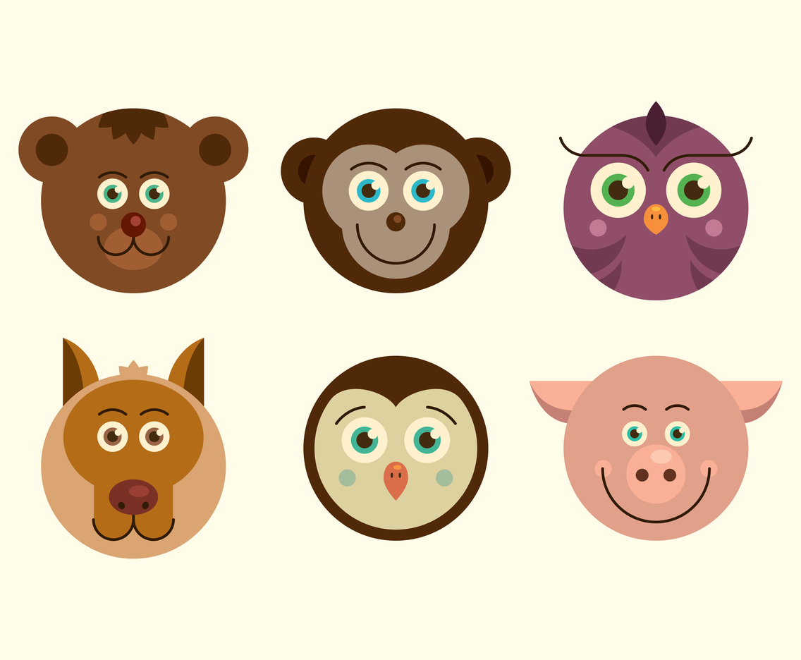 Animal faces