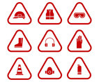 Personal Protective  Equipment Monochrome Icons Set