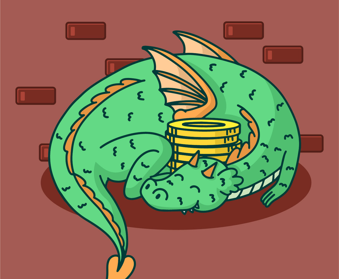Dragon Wizard  School Vector