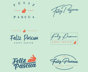 Feliz Pascua Typography Pack