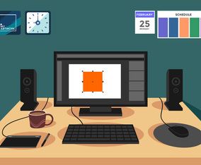 Graphic Design Software Vector Illustration