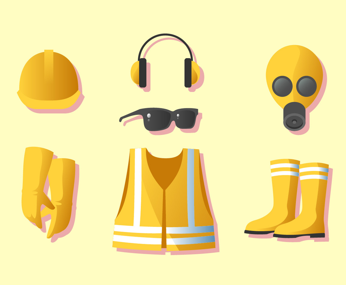 Personal Worker Protective Equipment Vector