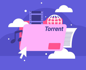 Torrent File Flat Vector