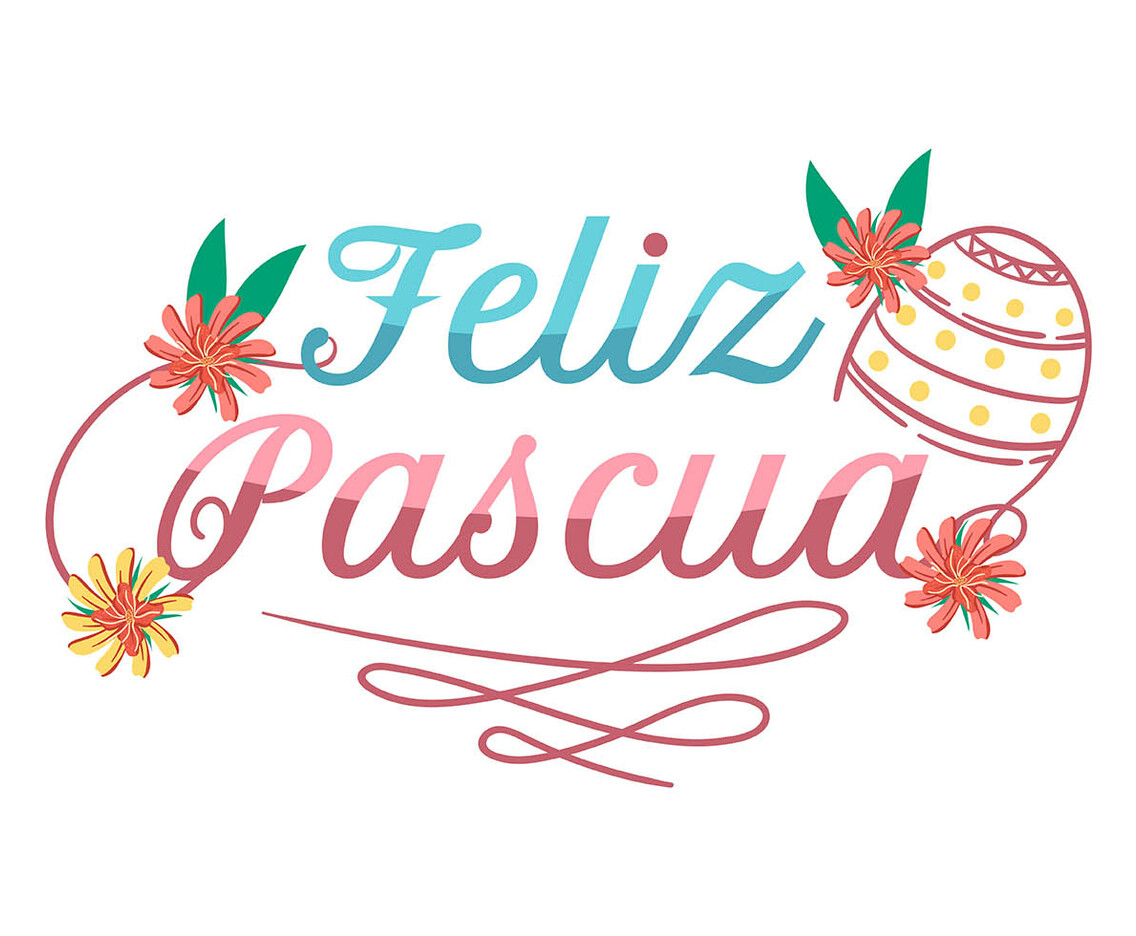 Feliz Pascua Typography