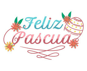 Feliz Pascua Typography