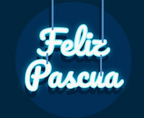 Feliz Pascua Typography