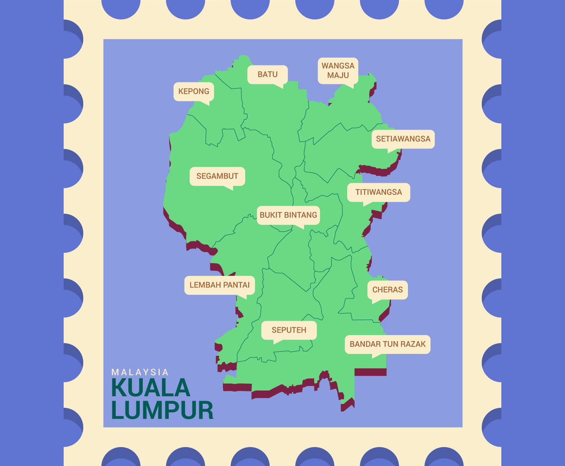 Beautiful Kuala Lumpur Vector