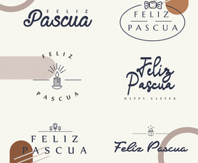 Feliz Pascua Typography Pack