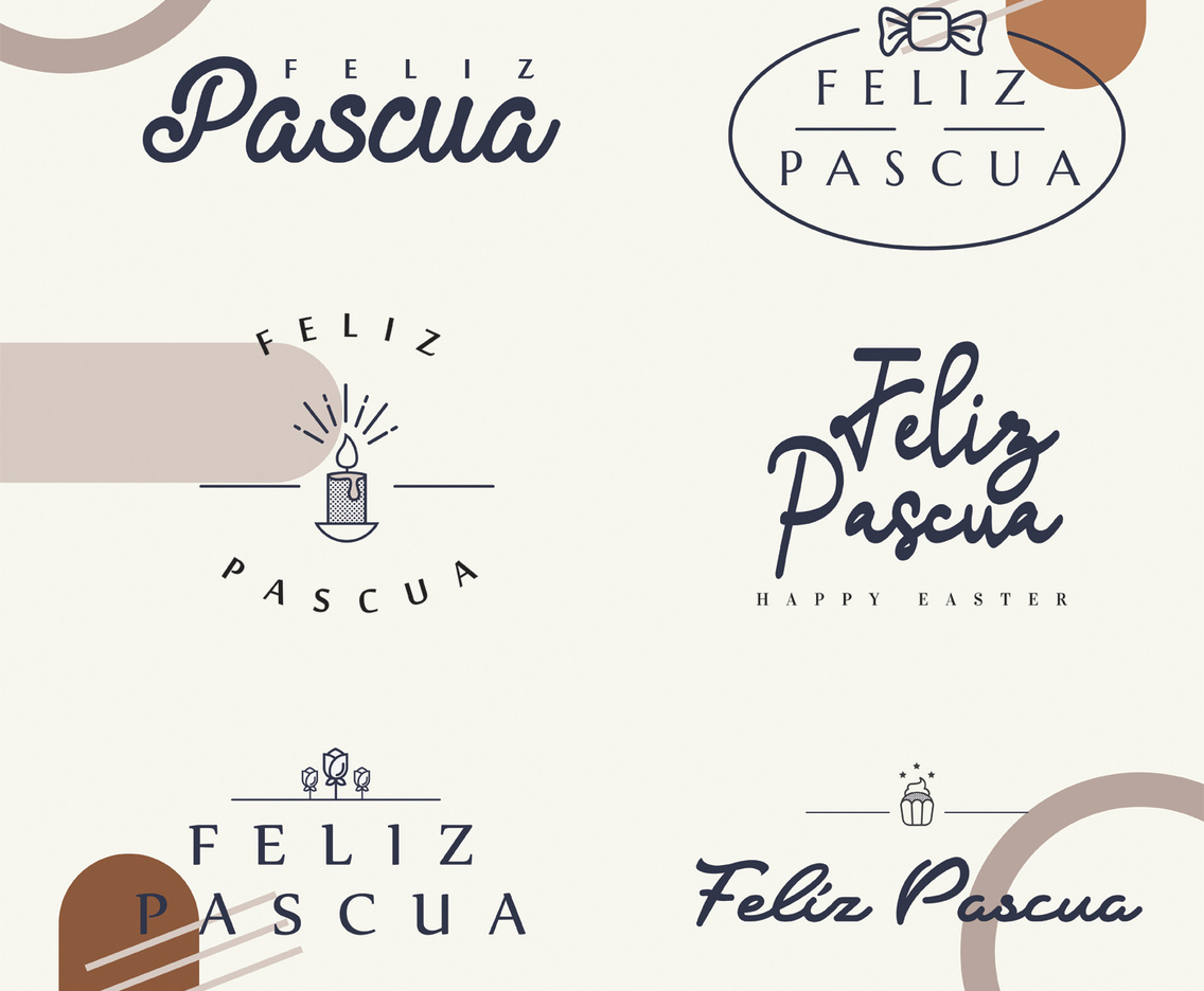 Feliz Pascua Typography Pack