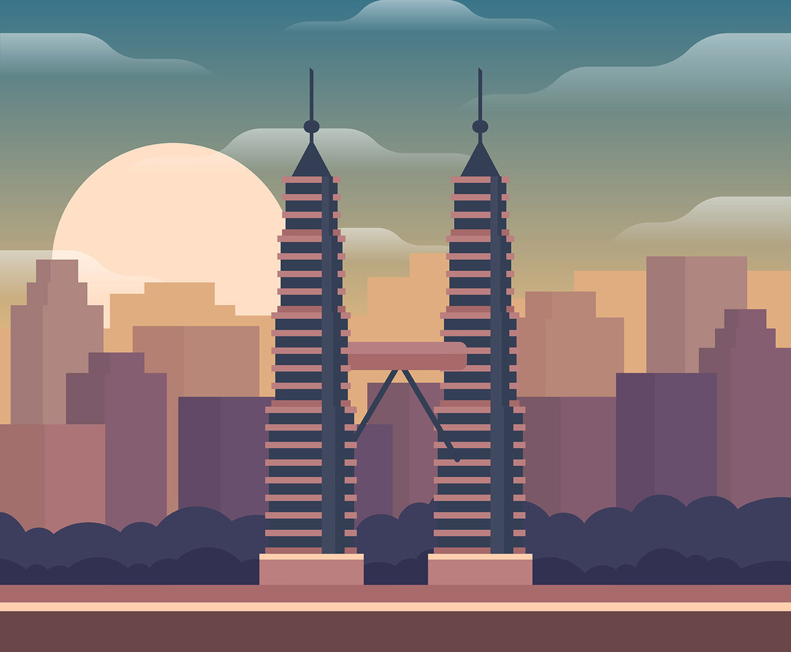 Kuala Lumpur Illustration