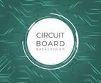 Flat Printed Circuit Vector Background