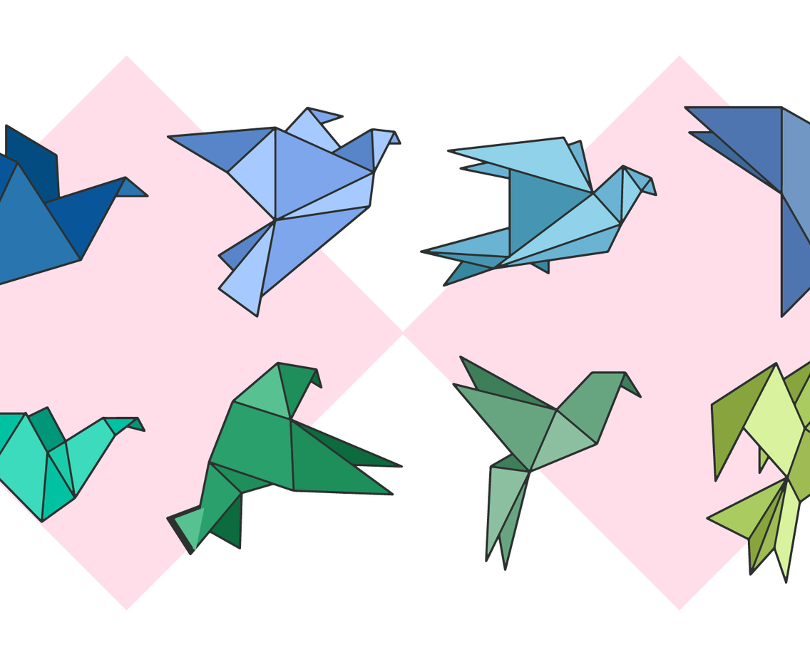 Origami Flight Vector