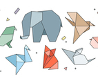 Origami Animals Vector