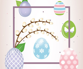 Vector Easter Greeting Card Design