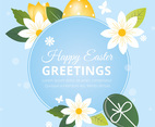 Vector Easter Greeting Card Design